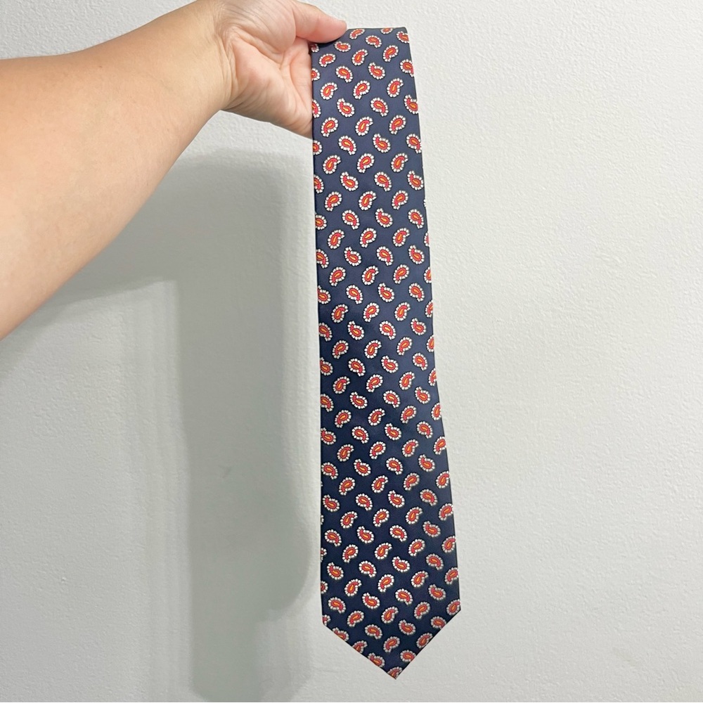 Lauren Ralph Lauren Blue Red Yellow Paisley Men’s Tie One Size